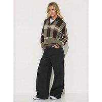 Pixiegirl Petite Stretch Wide Leg Jean - Black