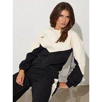 Long Tall Sally Colour Block Sweatshirt - Black