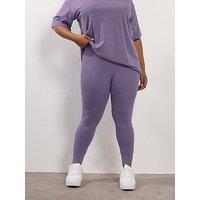 Yours Curve Mauve Legging - Purple