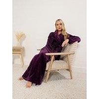 Long Tall Sally Tall Super Luxe Shawl Maxi Robe - Red