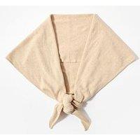 Mint Velvet Neutral Wrap Triangle Scarf - Beige