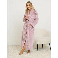 Pixiegirl Petite Super Luxe Shawl Maxi Robe - Pink