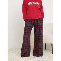 Pixiegirl Petite Check Pyjama Pants - Red