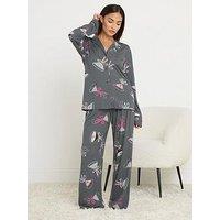 Pixiegirl Petite Soft Touch Cocktails Pj Set - Grey