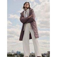 Mint Velvet Double Layer Parka - Brown