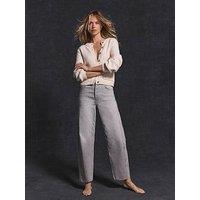 Mint Velvet Tapered Barrel Jean - Grey
