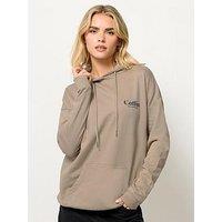 Pixiegirl Petite Coffee Slogan Hoodie - Natural