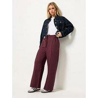 Pixiegirl Petite Pintuck Slouch Trouser - Red