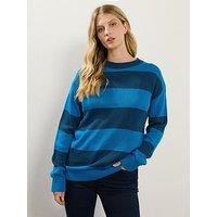 Long Tall Sally Jumbo Stripe Jumper - Blue