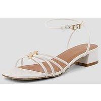 The Very Collection Stappy Block Heel Sandal - White