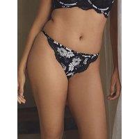 B By Ted Baker Hi-Leg Lace Briefs - Black