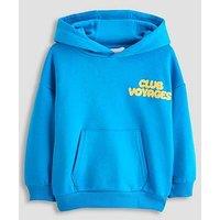 The Very Collection Boys Club Voyage Back Print Hoodie - Blue