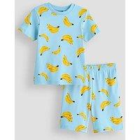 The Very Collection Boys Fruit Print Pyjama Short Set - Blue