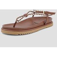 The Very Collection Roped Footbed Sandal - Tan