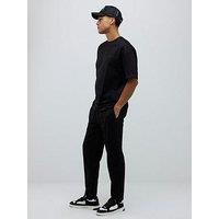 River Island Boxy T-Shirt And Jogger Set - Black