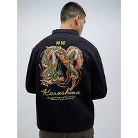 River Island Japanese Snake Shacket - Black