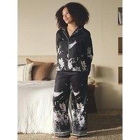B By Ted Baker Print Through Satin Pyjama - Black