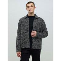 River Island Knit Look Shacket - Grey