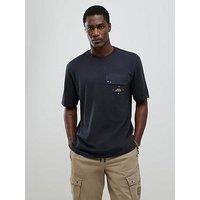 River Island Pocket Detail T-Shirt - Grey