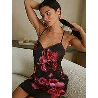 B By Ted Baker Floral Satin Slip - Purple