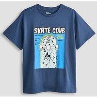 The Very Collection Boys Graphic Short Sleeve T-Shirt - Navy