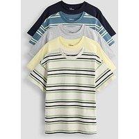The Very Collection Boys 5 Pack Stripe Detail Tshirt