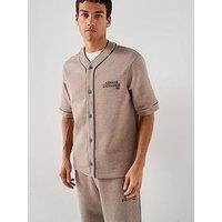 Armani Exchange Short Sleeve Baseball Sweat T-Shirt - Light Brown