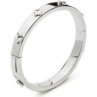 Kate Spade New York Flower Hinged Bangle - Silver