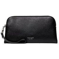 Kate Spade New York Halo Fine Grain Leather Medium Wristlet - Black