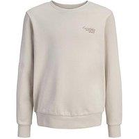 Jack & Jones Junior Boys Roar Back Print Sweatshirt - Beige