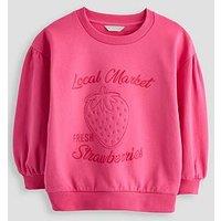 The Very Collection Girls Applique Sweatshirt - Pink