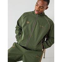 Les Deux Jack Seersucker Tracksuit Top - Green
