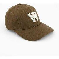 Double A By Wood Wood Brown Felt Patch Cap - One Colour