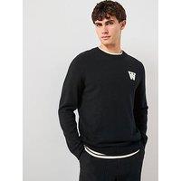 Double A By Wood Wood Double A By Tay Aa Lambswool Knitted Jumper - Black