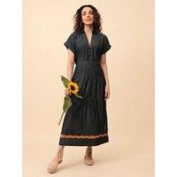 Emily Lovelock Giana Denim Dress - Blue