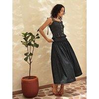 Emily Lovelock Mabel Denim Skirt - Blue