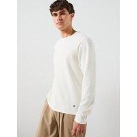 Double A By Wood Wood Hendrix Long Sleeve T-Shirt - Cream