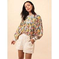 Emily Lovelock Nova Broderie Anglaise Shorts - White