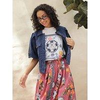 Emily Lovelock Kate Print T-Shirt - White