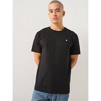 Double A By Wood Wood Ace Coin Logo T-Shirt - Black