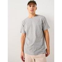 Double A By Wood Wood Ace Coin Logo T-Shirt - Light Grey