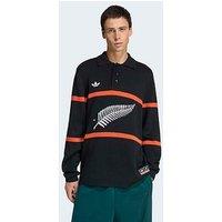 Adidas Originals Mens Knitted Polo Top - Black