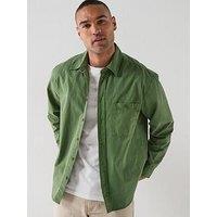 Double A By Wood Wood Cooper Long Sleeve Shirt - Khaki