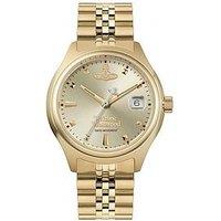 Vivienne Westwood Little Camberwell Ladies Quartz Watch Champagne Sunray Dial Gold Stainless Steel Case And Bracelet