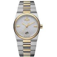 Vivienne Westwood The Hoxton Ladies Quartz Watch Silver White Dial Two Tone Stainless Steel Case And Bracelet