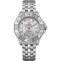 Vivienne Westwood The Brompton Ladies Quartz Watch White / Silver Dial, Silver Stainless Steel Case And Bracelet