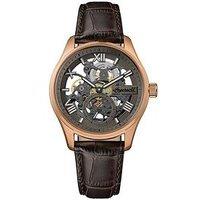Ingersoll 1892 The Maverick Automatic Mens Watch With Grey Dial And Brown Leather Strap - I17402