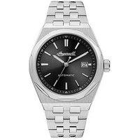 Ingersoll 1892 The Rider Automatic Mens Watch With Black Dial And Silver Stainless Steel Bracelet - I16801