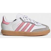 Adidas Originals Infant Samba Elastic Trainers - White