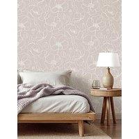 The Very Collection Linear Floral Blush Wallaper